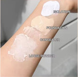 HERORANGE Pack of 4  Isolation Cream Liquid Foundation Concealer Loose Powder Makeup Kit