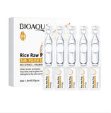 Bioaqua Pack Of 10pcs Rice Extract + Hylauronic Acid Sub Polish Glowing and Brightning Serum Set 1.9ml For Girls and For Women BQY96506