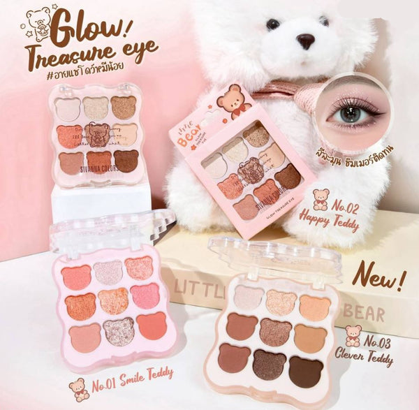MSYAHO Cute Bear 9 colors Eyeshadow Palette
