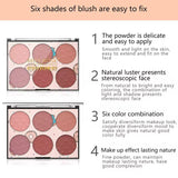 Miss Rose 6 Colors Blush Glow Palette