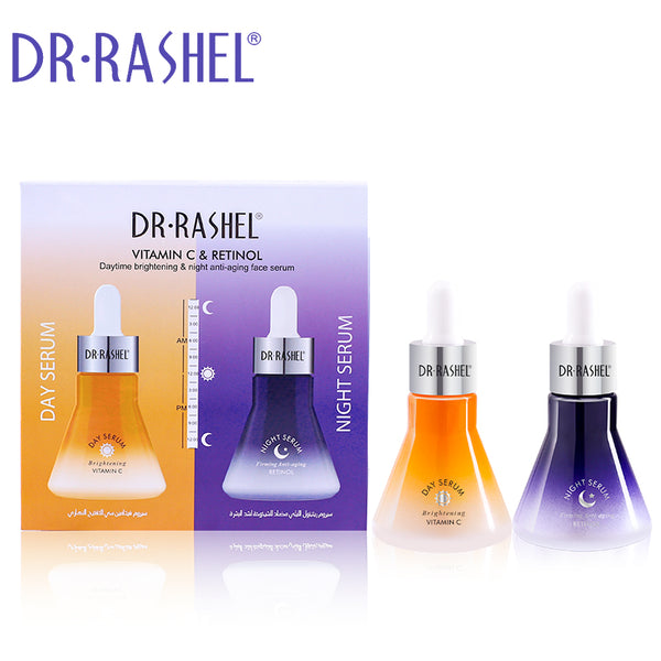 DR.RASHEL Pack of 2 Brightening Anti Aging Day Serum And Night Serum 1724