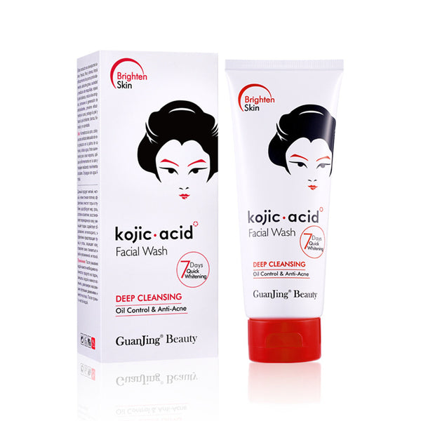 Guanjing  Kojic Acid Facial Wash Reduces Wrinkles Repair Damaged Skin Face Wash Deeply Cleansing Anti-acne Cleanserg 100g GJ7161