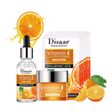 DISAAR Pack of 3 Vitamin C Facial Skin Care Kit Anti Wrinkle Aging Serum DS-51993,992,995)