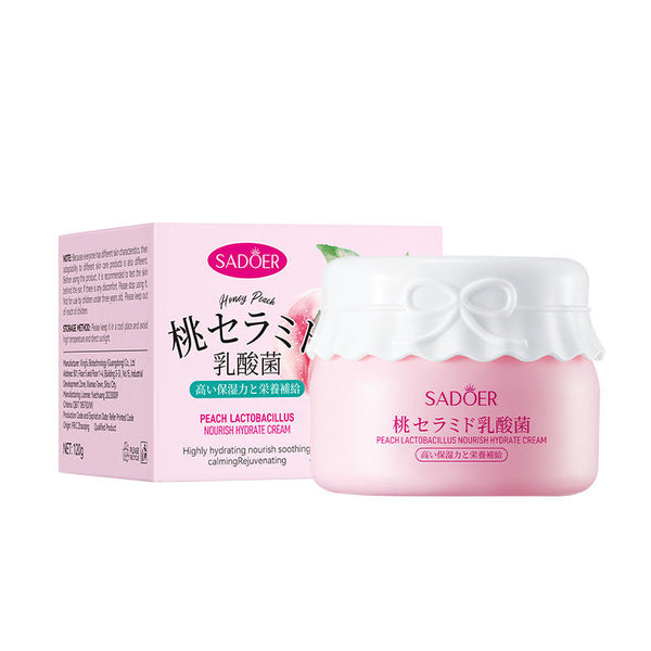 SADOER Organic Fruit Peach Face Cream Whitening Brightening & Moisturizing Cream Skin Care Face Care Face Cream SD13392