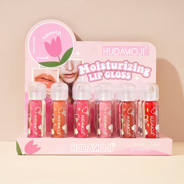 HudaMoji Moisturizing Lip Gloss – Vitamin E Smooth Shine LG-389)