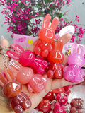 1 PC BUNNY Keychain  Lipgloss