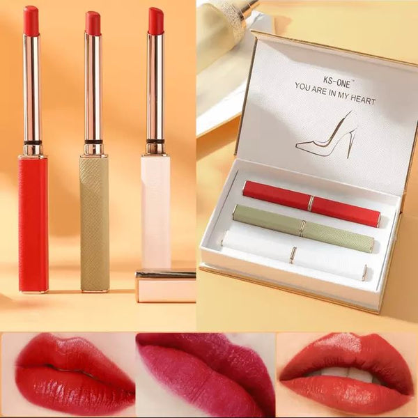Ks One 3pcs Fancy Makeup Long Lasting Lipstick Set