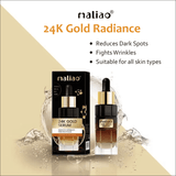 Maliao 24K Gold Serum for Smoothing Wrinkles & Revitalizing Skin (30 ml)