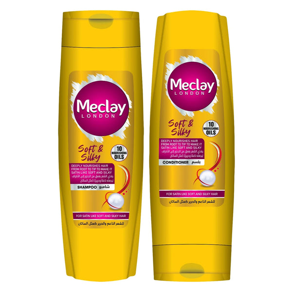 Meclay london soft and silky shampoo with conditioner 185 ml