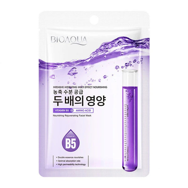BIOAQUA 1 Piece Vitamin B5 Amino Acid Intensive Hydrating Face Sheet Mask