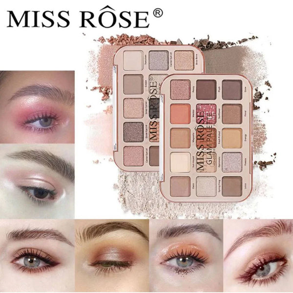 Miss Rose 15 Color Glam Eyeshadow Palette