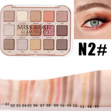 Miss Rose 15 Color Glam Eyeshadow Palette