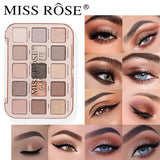 Miss Rose 15 Color Glam Eyeshadow Palette