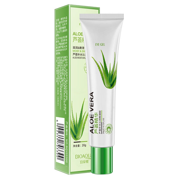 BIOAQUA Aloe Vera Moisturizing Eye Cream Hydrate Reduces Dark Circles Eye Care Reduces Puffins and Bags