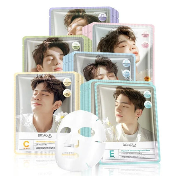 BIOAQUA Pack of 3 Korean  Whitening Beauty Facial Facial Sheet Mask