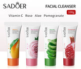 SADOER Pack of 4 Refreshing & Moisturizing Facial Cleanser 100g (SD81754,SD81747,SD81761,SD81730)