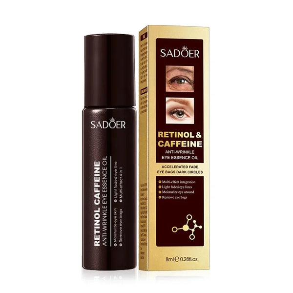 SADOER Retinol Eye Serum Anti Dark Circles Remove Eye Bags Moisturizing Firming Eye Cream Essence Oil Eyes