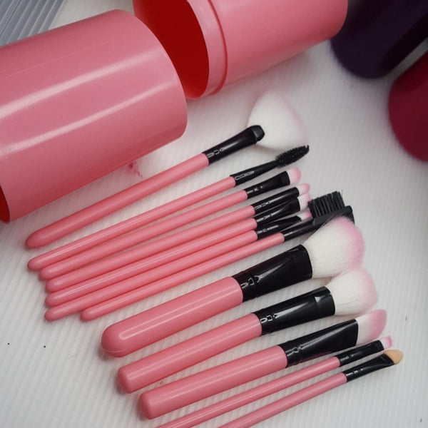 12pcs Makeup Brush Set Eyebrow Brush Lip Brush Eyeshadow Brush Portable Brush Beauty Tool Kit