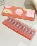 HiVi 10 Pcs Peach Soft Light  Matte Lipstick Set