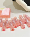 HiVi 10 Pcs Peach Soft Light  Matte Lipstick Set