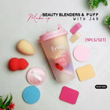 Miss Beauty New  9 in1 Glass Makeup Sponges Every Design Cosmetic Powder blender Facial Puff-Set