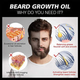 Pei Mei Mens Growth Beard Oil Regrowth & Repair For Mens 30ml PM6947