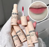 HERORANGE 5PCS Lip Glaze Set Box Matte Silky Smooth Light Color Waterproof Easy Remove Makeup Students Natural Lip Makeup