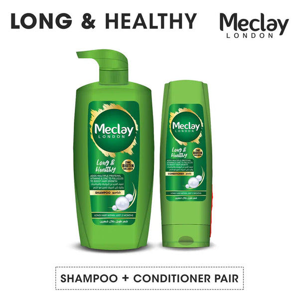 Meclay London Long & Healthy Shampoo 660ml + Conditioner Pair Box