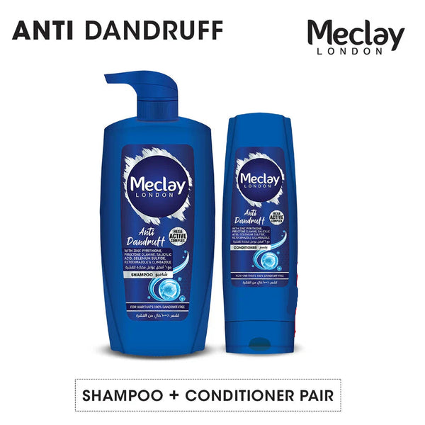 Meclay London Anti Dandruff Shampoo 660ml + Conditioner Pair Box