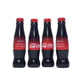 Miss beauty New 4 Pcs Cola Coca Bottle Style Lipstick For Girls and For Women