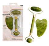 Jade Roller & Gua sha Scraper Set Anti-aging Anti-wrinkles Facial Body Massage Gua Sha Stone