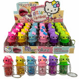 Hello Kitty keychain Color changing Glitter lip gloss