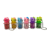 Hello Kitty keychain Color changing Glitter lip gloss