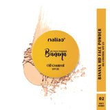 Maliao Banana HD 2 IN 1 Oil-Control Face Powder Compact - Matte Finish