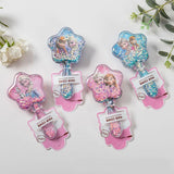 New 1 PC Anime Frozen Comb Kawaii Elsa Princess Minnie Mouse Sofia the First Quicksand Sequin Air Cushion Comb Cartoon Girl Gifts