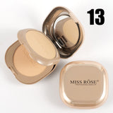 Miss Rose 2 in 1  Pink Metallic Mirror Dual Compact powder