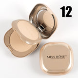 Miss Rose 2 in 1  Pink Metallic Mirror Dual Compact powder