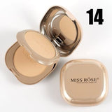 Miss Rose 2 in 1  Pink Metallic Mirror Dual Compact powder