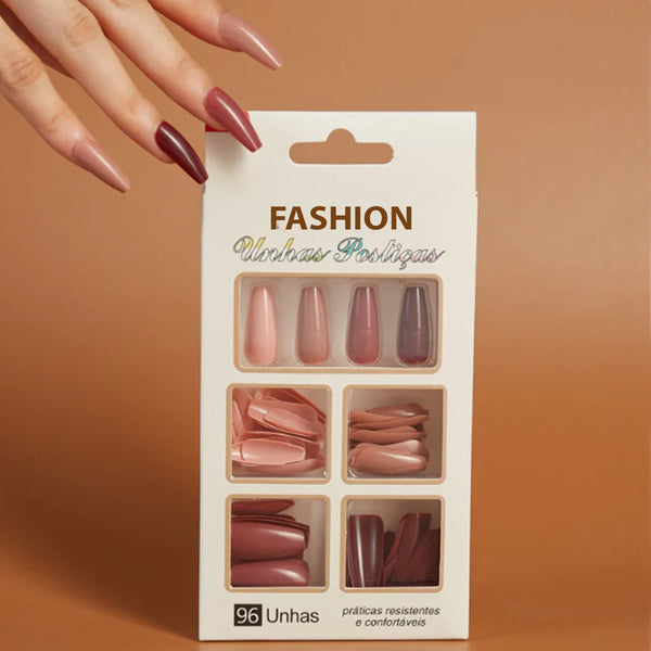 96 PCS TransParent  Artificial Nails