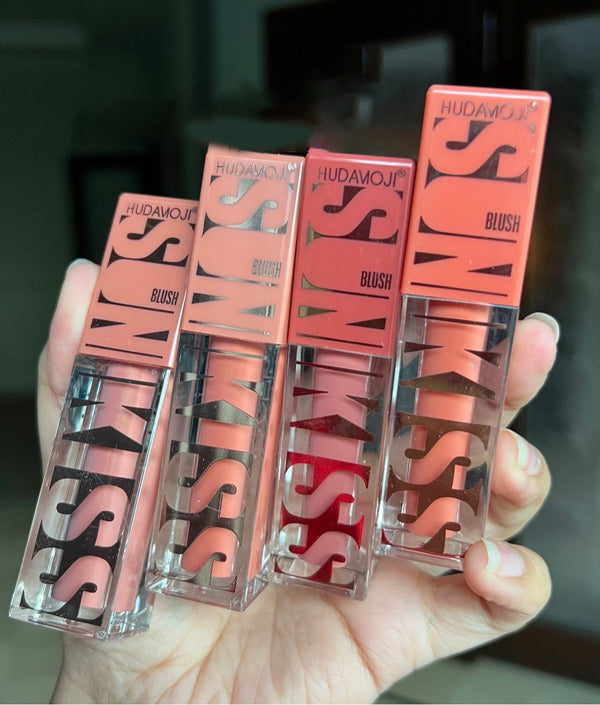 Hudamoji  Pack of 4 Sun Kiss Matte Lip Gloss