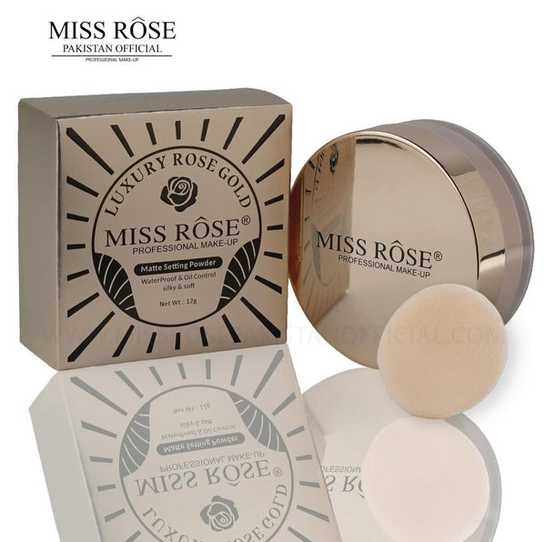 Miss Rose Luxury Rose Gold Matte Setting  Loose Powder