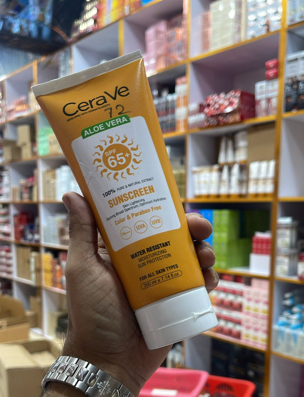 CERA VE Aloe Vera SPF 65 Pure Natural Sun Screen 200ml