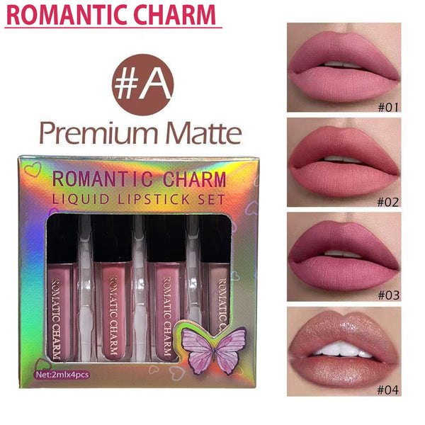 Romantic Charm 4pcs Lip Gloss Set
