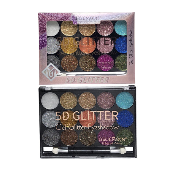 Gegemoon 15 color 5D Gel Glitter Eyeshadow