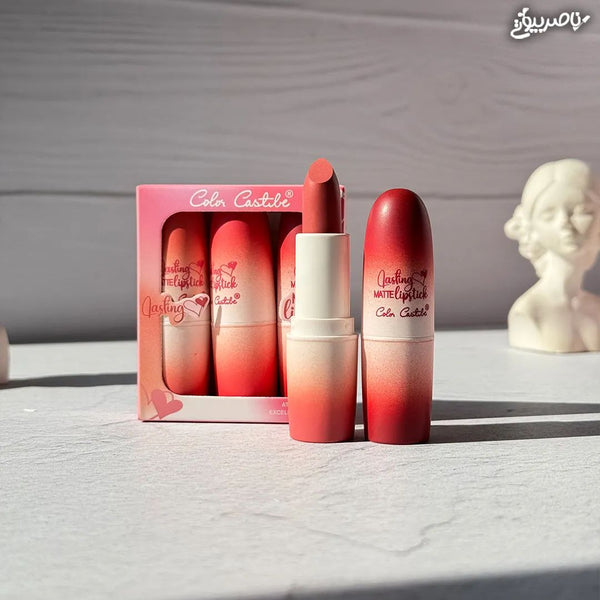 Color Castle Velvet Matte Lipstick Trio – Waterproof & Smudge-Proof Shades