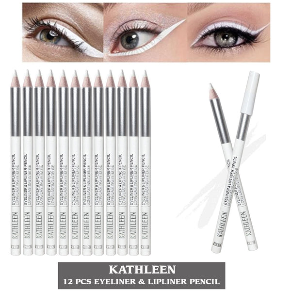 Kathleen 06 pcs White Eye liner Pencil