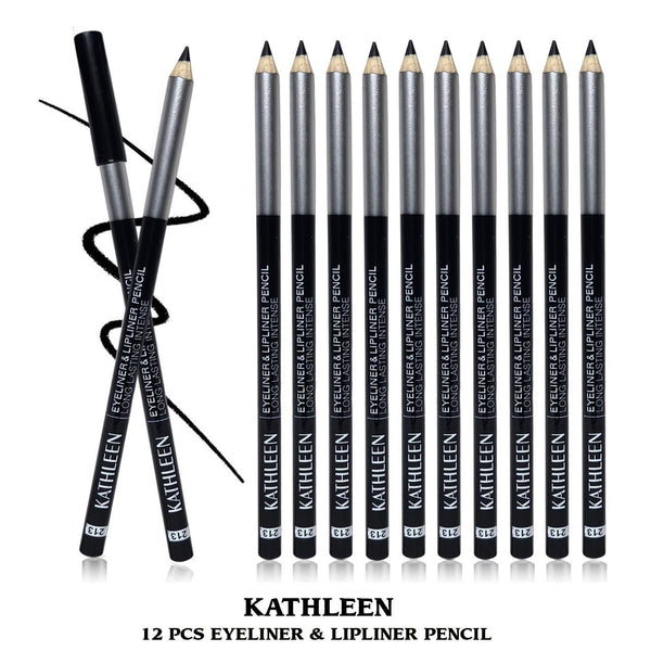 Kathleen 06 Pcs Black Eye liner Pencil