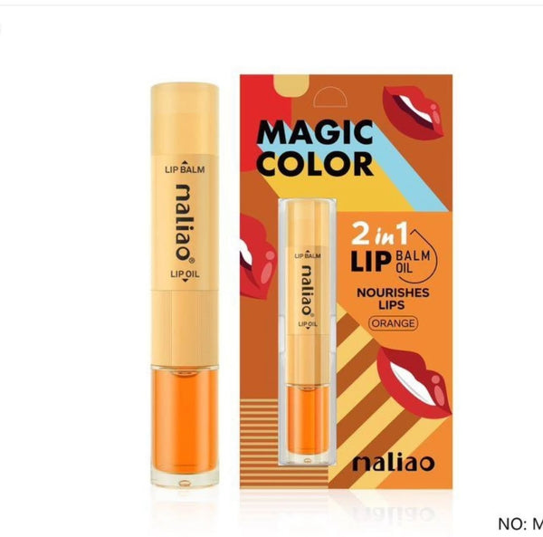 MALIAO PROFESSIONAL MAKE-UP  2 in 1 LIP BALM + LIP OIL