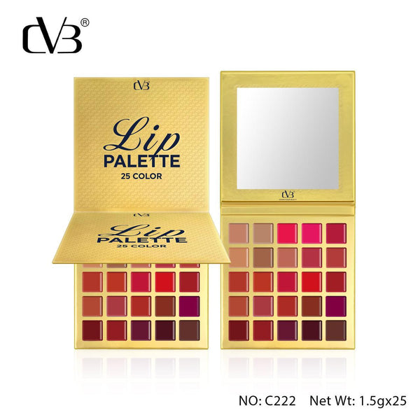 Cvb 25 Color Lipstick 24H Long-lasting moisturizing Waterproof matte Lip Palette Lip Cream