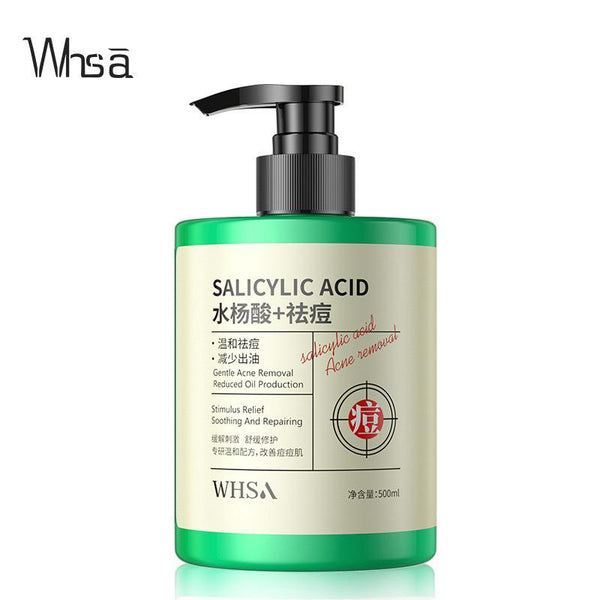 Whsa Salicylic Acid Pore Cleansing Facial Cleanser Facial Care Moisturizing and Cleansing Skin 500ml